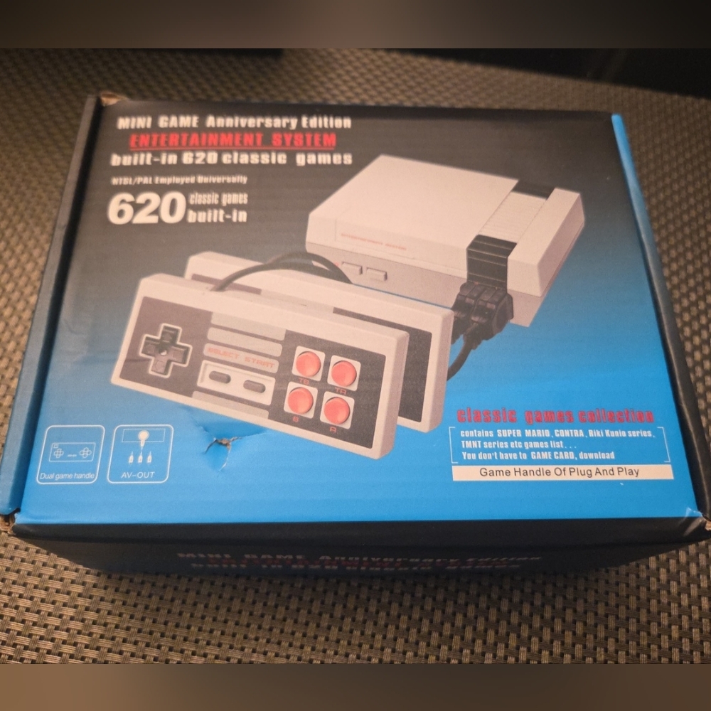 NIB Mini Game Anniversary Edition Entertainment System: 620 Classic Retro Games!